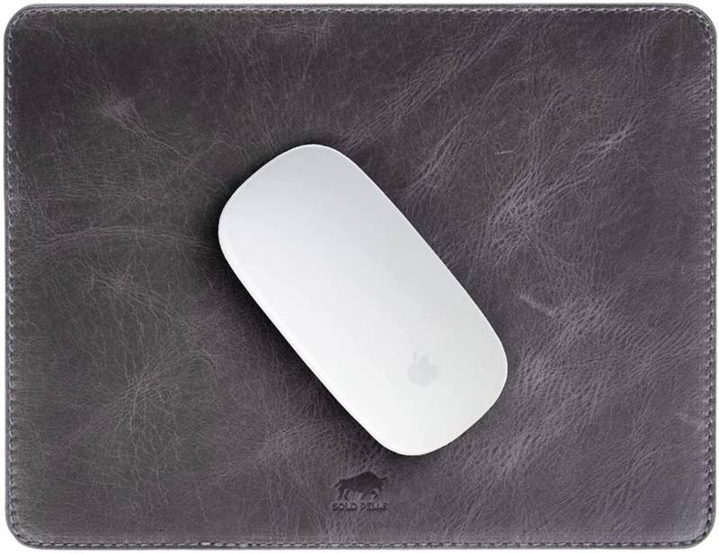 Solo Pelle Geldbörse Hochwertiges Leder Mousepad 26x20 cm - Mauspad aus echtem Leder, Mauspad aus echtem europäischem Leder von Solo Pelle