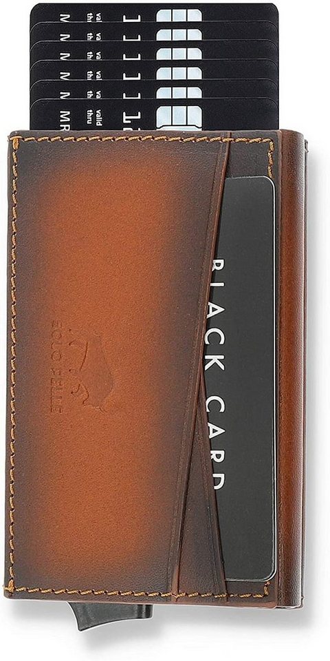 Solo Pelle Kartenetui Kartenetui, Kreditkartenetui, Leder Geldbörse Slim Wallet, echt Leder, Made in Europe in elegantem Design mit RFID Schutz von Solo Pelle