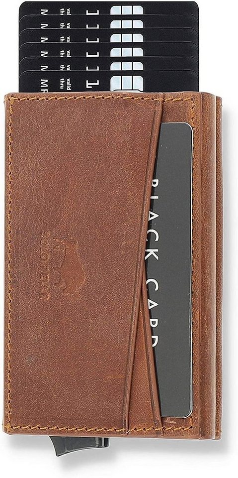 Solo Pelle Kartenetui Kartenetui, Kreditkartenetui, Leder Geldbörse Slim Wallet, echt Leder, Made in Europe in elegantem Design mit RFID Schutz von Solo Pelle