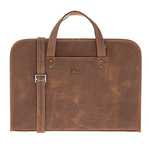 Solo Pelle Leder Aktentasche I Businesstasche I Arbeitstasche I Reisetasche I Tasche Pergamon in Vintage Braun Solo Pelle Leder Aktentasche I Businesstasche I Arbeitstasche I Reisetasche I Tasche Pergamon in Vintage Braun von Solo Pelle