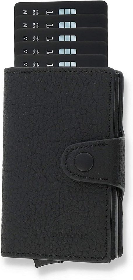 Solo Pelle Mini Geldbörse Slim Wallet Mondo ohne Münzfach [bis zu 13 Karten] [RFID-Schutz], echt Leder, Made in Europe, mit RFID Schutz von Solo Pelle