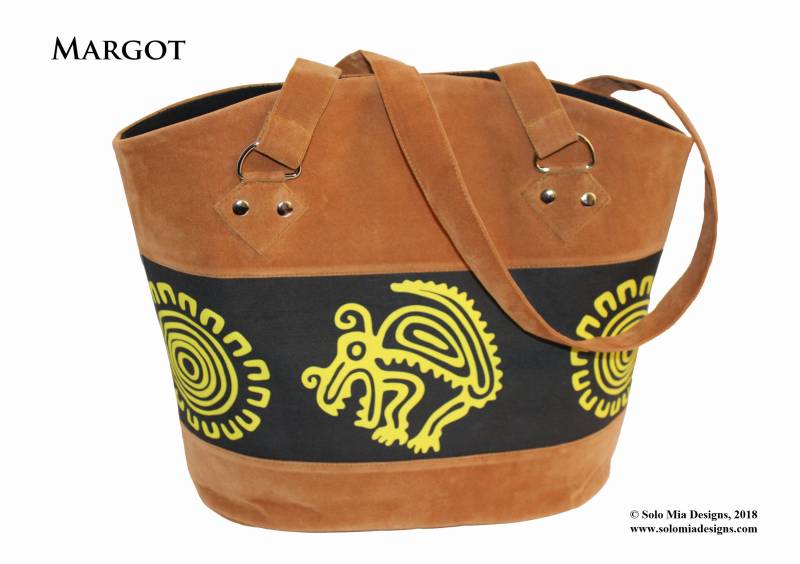 Margot - Wildlederimitat Mit Bedrucktem Leinen/Baumwollstoff Margot - Wildlederimitat Mit Bedrucktem Leinen/Baumwollstoff von SoloMiaDesigns