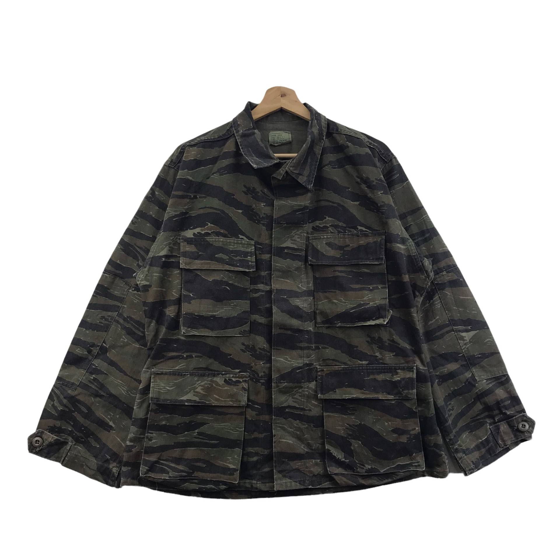 Vintage 80Er Usa Military Army Tiger Streifen Nato Jacke Vintage 80Er Usa Military Army Tiger Streifen Nato Jacke von SoloistVintage