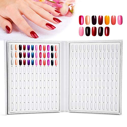 Buch Nails Display - Display Nägel Buch Nagel Buch Grafik Einfügen Buch für Nail Card Display Polnische Farben (2 Farben) (Farbe : Rosa) von Solomi