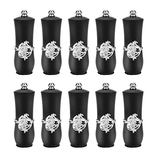 Lippenstift Tube - Lippenstift Container Royal Style DIY Lippenstift Leerer Behälter Selbstgemachte Lippenstiftform Lip Balm Tubes (Auflage : 2 Black 10PCS) von Solomi