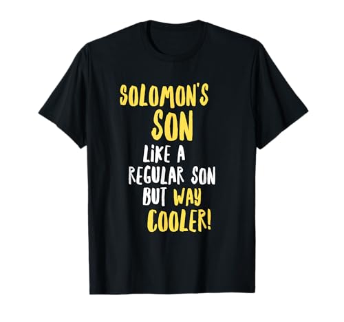 Salomons Sohn Lustiges Textdesign Herren Jungen T-Shirt Salomons Sohn Lustiges Textdesign Herren Jungen T-Shirt von Solomon's Son Funny Text Designs