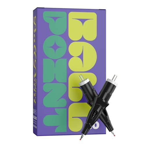 Kugelschreiber-Tattoo-Nadeln, Solong 20 Stück Tattoo-Kugelschreiber-Patronennadeln für Dotwork-Zeichenübungen auf Papier für Anfänger EN18-BP-20-BLACK von Solong Tattoo