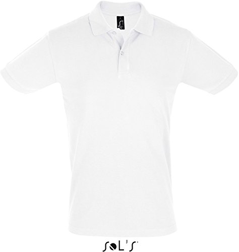 Men´s Polo Shirt Perfect - Farbe: White - Größe: L von Sols