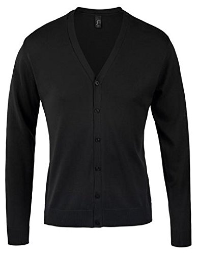 SOL´S Golden Men V-Neck Knitted Cardigan, Black, M von SOL'S