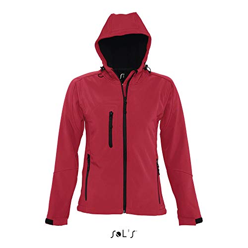 SOL´S - Womens Hooded Softshell Jacket Replay XL,Pepper Red von Sols