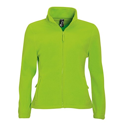 SOLS Damen North Fleece-Jacke mit durchgehendem Reißverschluss (2XL) (Limette) von SOL'S