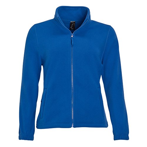 SOLS Damen North Fleece-Jacke mit durchgehendem Reißverschluss (Small) (Königsblau) von SOL'S