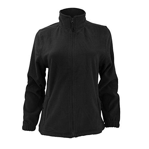 SOLS Damen North Fleece-Jacke mit durchgehendem Reißverschluss (Xlarge) (Vintage Schwarz) XL,Vintage Schwarz von SOL'S