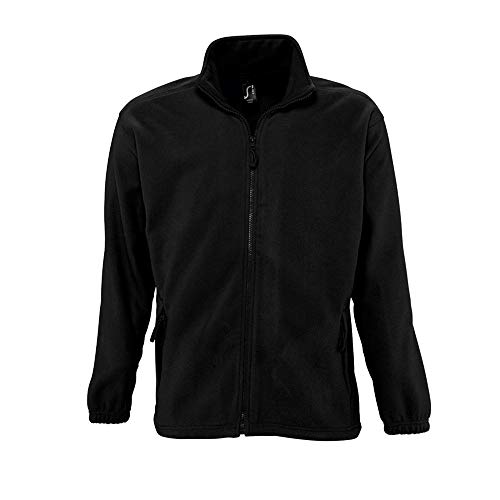 Sols - Fleecejacke 'North' bis Größe 5XL 3XL,Black von Sols