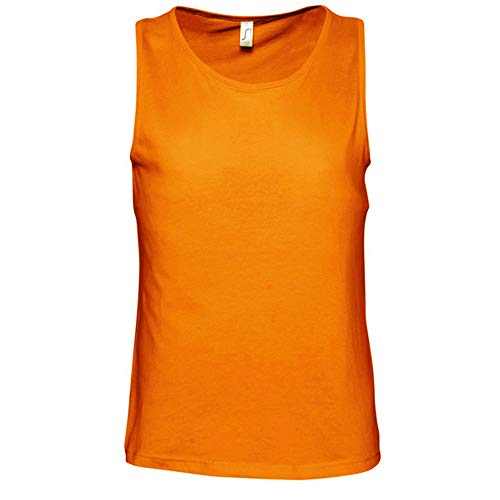 Sols Herren Justin Tank-Top/Top, ärmellos (2XL) (Orange) von SOL'S