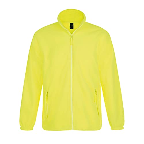 Sols Herren Outdoor Fleece Jacke North (3XL) (Neon Gelb) von SOL'S