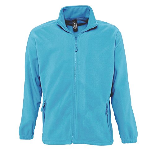 Sols Herren Outdoor Fleece Jacke North (3XL) (Wasserblau) von SOL'S