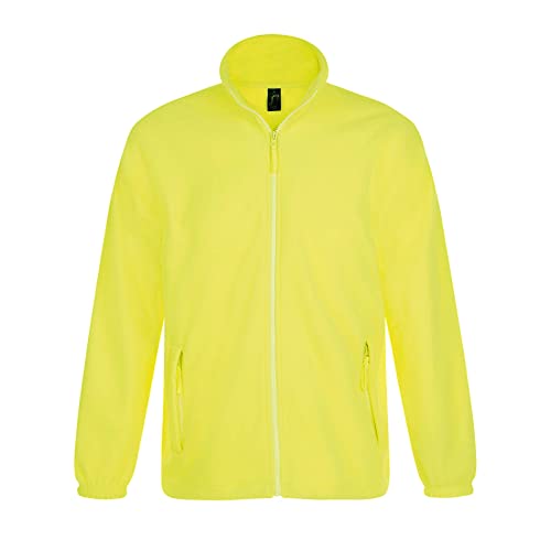 Sols Herren Outdoor Fleece Jacke North (Large) (Neon Gelb) von SOL'S