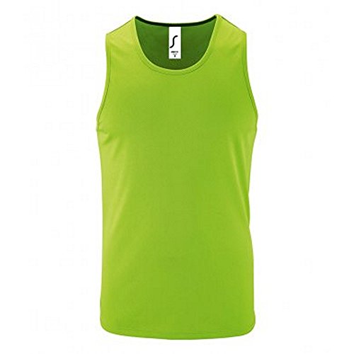 Sols Herren Sporty Performance Tank Top (3XL) (Neon Grün) von SOL'S