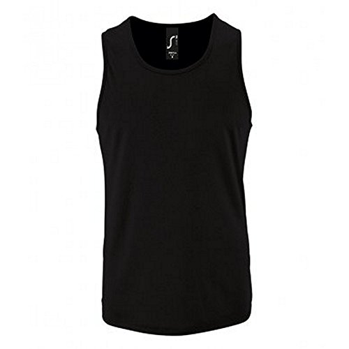 Sols Herren Sporty Performance Tank Top (XL) (Schwarz) von SOL'S