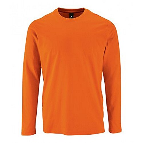 Sols Herren T-Shirt Imperial, langärmlig (L) (Orange) von SOL'S