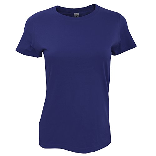 Sols Imperial Damen T-Shirt, Kurzarm, Rundhalsausschnitt (M) (Grau meliert) von SOL'S