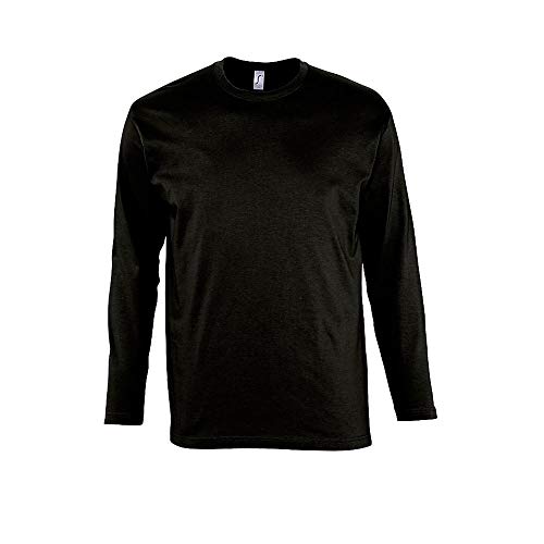 Sols - Langarm T-Shirt Monarch L,Deep Black von SOL'S