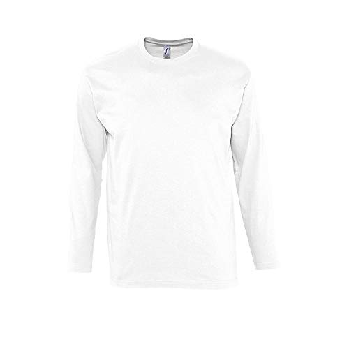 Sols - Langarm T-Shirt Monarch L,White von SOL'S