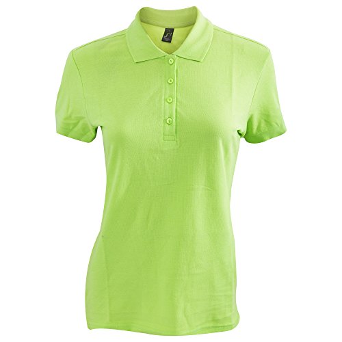 Sols Passion Damen Polo-Shirt, Kurzarm (L) (Apfelgrün) von SOL'S