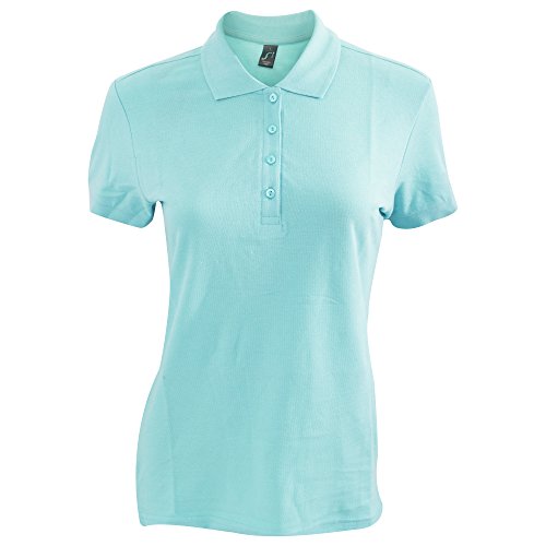 Sols Passion Damen Polo-Shirt, Kurzarm (M) (Himmelblau) von SOL'S