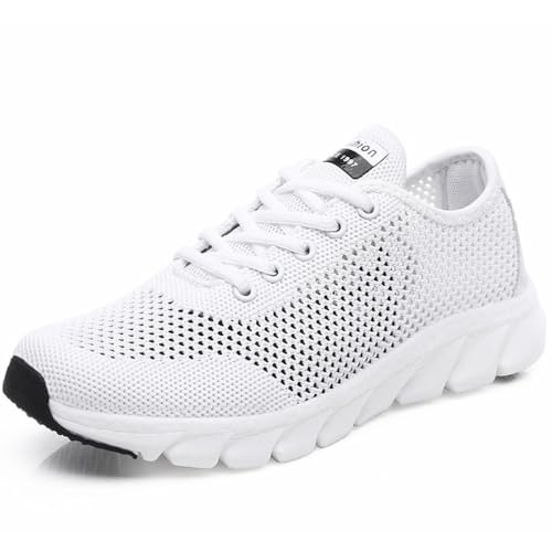 Solshine Damen Atmungsaktive Turnschuhe Fitness Laufschuhe D305 Weiß 41EU von Solshine