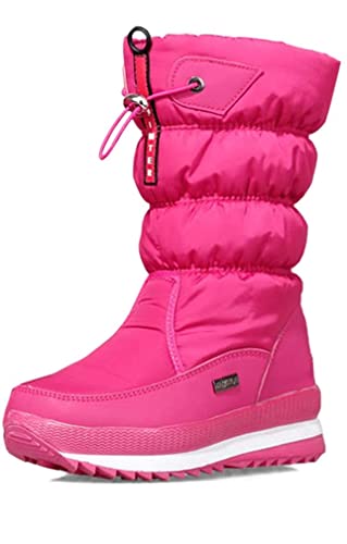 Solshine Damen Halbschaft Gefütterte Wasserdichte Schneestiefel 949 (Pink, numeric_40) von Solshine