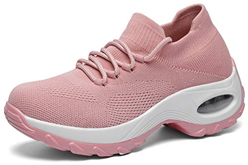 Solshine Damen Schnür Air Sneakers Laufschuhe Sportschuhe 800 Rosa 36 EU von Solshine