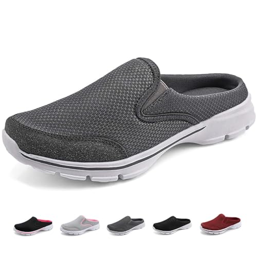 Solshine Unisex Clogs Hausschuhe Leichte Slippers Pantoletten D227 Dunkelgrau 39EU von Solshine