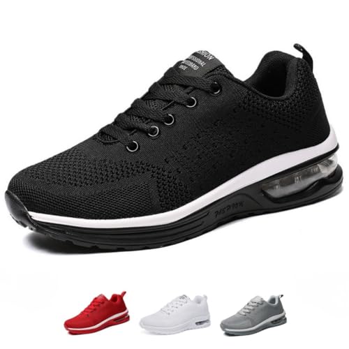 Solshine Unisex-Erwachsene Mesh Laufschuhe Sneakers D149 Schwarz 43EU von Solshine