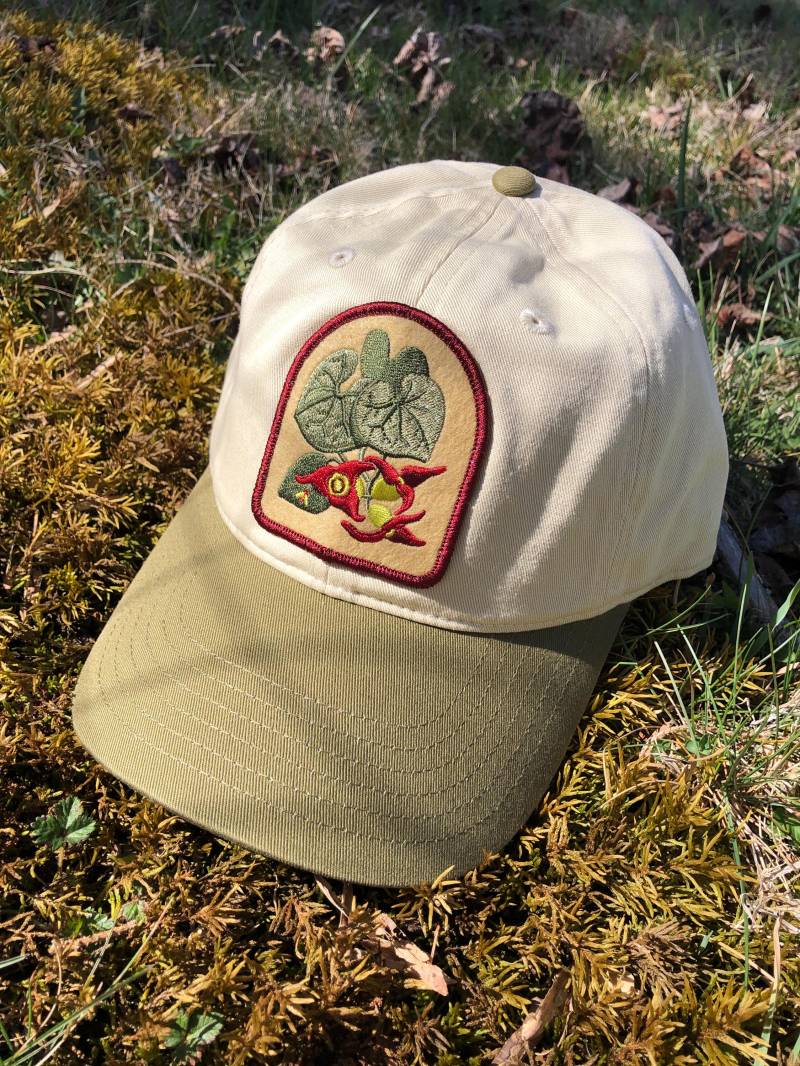 Wild Ginger Bio-Baumwolle Native Plant Patch Hut von SolsticeHandmadeShop