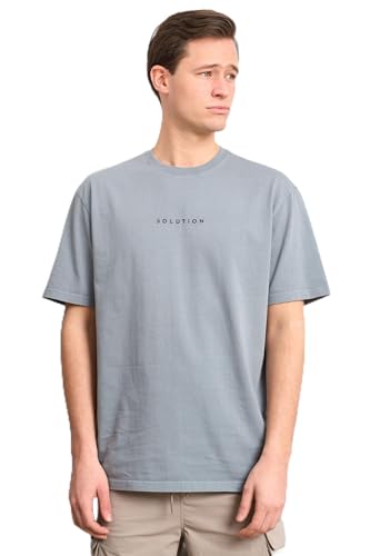 Solution Clothing Herren T-Shirt Garment - Sportliches T-Shirt - Kurzarm - Bequem - Regular Fit - Herren Kleidung - Fashion - Blau - XXL Solution Clothing Herren T-Shirt Garment - Sportliches T-Shirt - Kurzarm - Bequem - Regular Fit - Herren Kleidung - Fashion - Blau - XXL von Solution