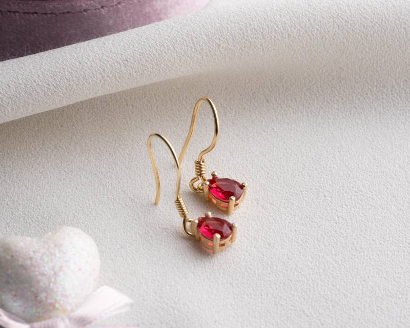 Ohrringe Mit Stein Silber Hängeohrringe Geburtsstein Hängend Tropfen Ohrstecker Schmuck Für Mutter von SolvJewels