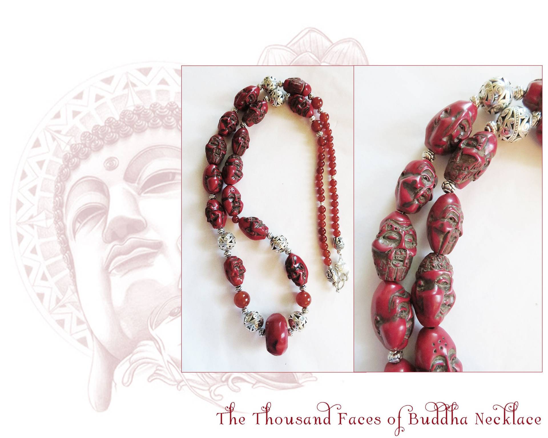Tausend Gesichter Buddha Halskette Tausend Gesichter Buddha Halskette von SolveigsSoulStones