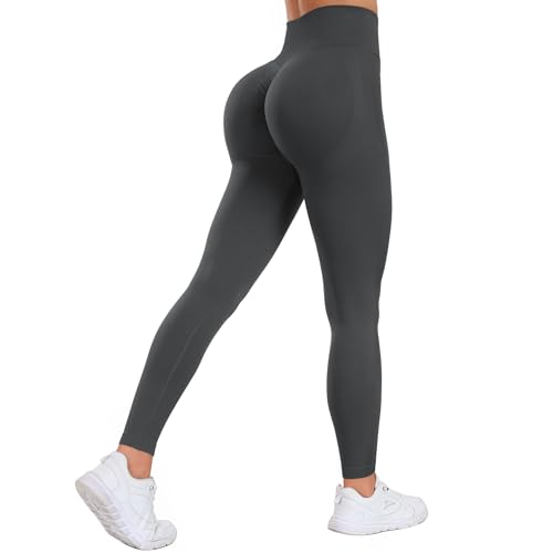 Somdiffy Booty Scrunch Leggings Damen Push Up Sport Leggins Seamless High Waist Gym Yoga Hose Sporthose Frauen von Somdiffy