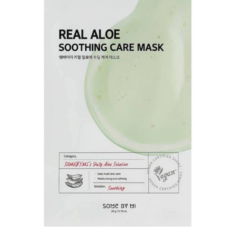 Some By Mi Gesichtsmaske SOME BY MI, Real Aloe Soothing Care Mask - 20 g von Some By Mi