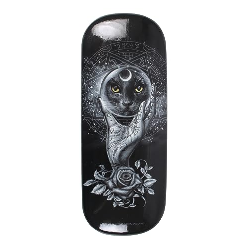Alchemy Gothic Grimalkin's Brillenetui: Hartschalen-Brillenschutz mit Mystical Black Cat Artwork - Inklusive Mikrofasertuch - Offiziell lizenziert - Stilvolle Brillenaufbewahrung, mehrfarbig, One size von Something Different Wholesale