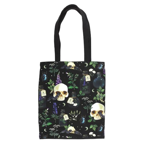 Something Different Wholesale Venom & Vines Print Polycotton Tote Bag - Gothic Botanical Design - Durable & Spacious - Eco-Friendly & Reusable - Perfect Gift for Gothic & Mystical Style Enthusiasten Something Different Wholesale Venom & Vines Print Polycotton Tote Bag - Gothic Botanical Design - Durable & Spacious - Eco-Friendly & Reusable - Perfect Gift for Gothic & Mystical Style Enthusiasten von Something Different Wholesale