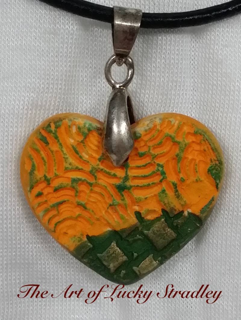 Keramikherzanhänger - Diese Einzigartige Halskette Ist Eine Originelle, Einzigartige, Handmodellierte Herzkette Aus Glasiertem Steinzeugton von SomethingLucky13