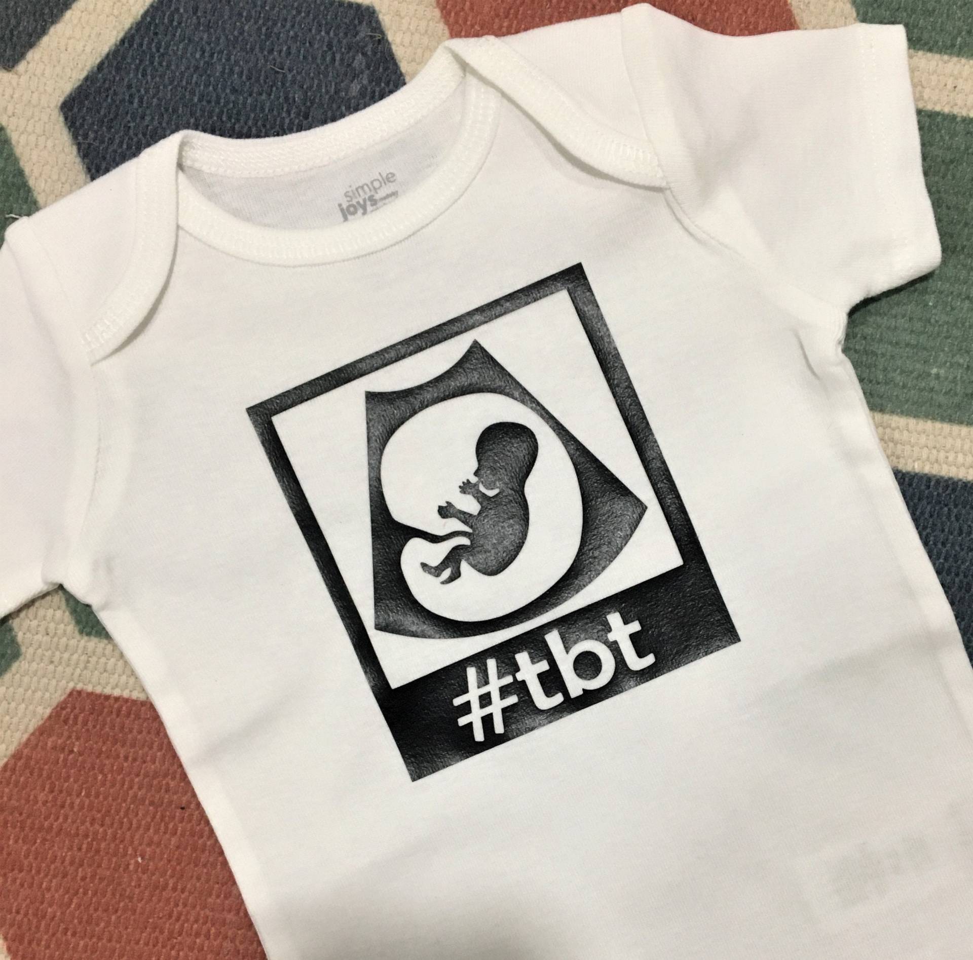 Baby Outfit Throwback Christmas, #tbt, Geschenk Für Baby, Gender Neutral, Moderner Strampelanzug, Unter 10, Zur Geburt von SomethingToStopFor