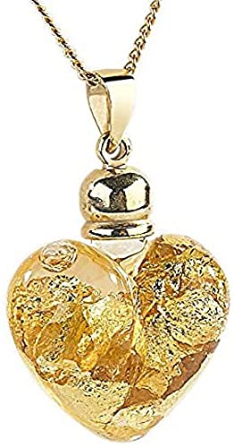 Somikon Anhänger Herz aus Glas mit Blattgold 23 K von Somikon