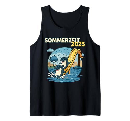 Sommer Outfit 2025 Männer Frauen Herren lustig Aufdruck Tier Tank Top von Sommer Mode 2025 Party Trend Malle Mallorca Print