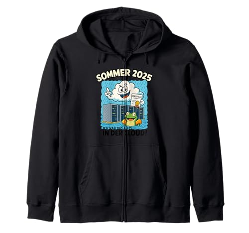 Sommer witzige Coole Sprüche für Herren Informatik lustig Kapuzenjacke von Sommer Mode 2025 Party Trend Malle Mallorca Print