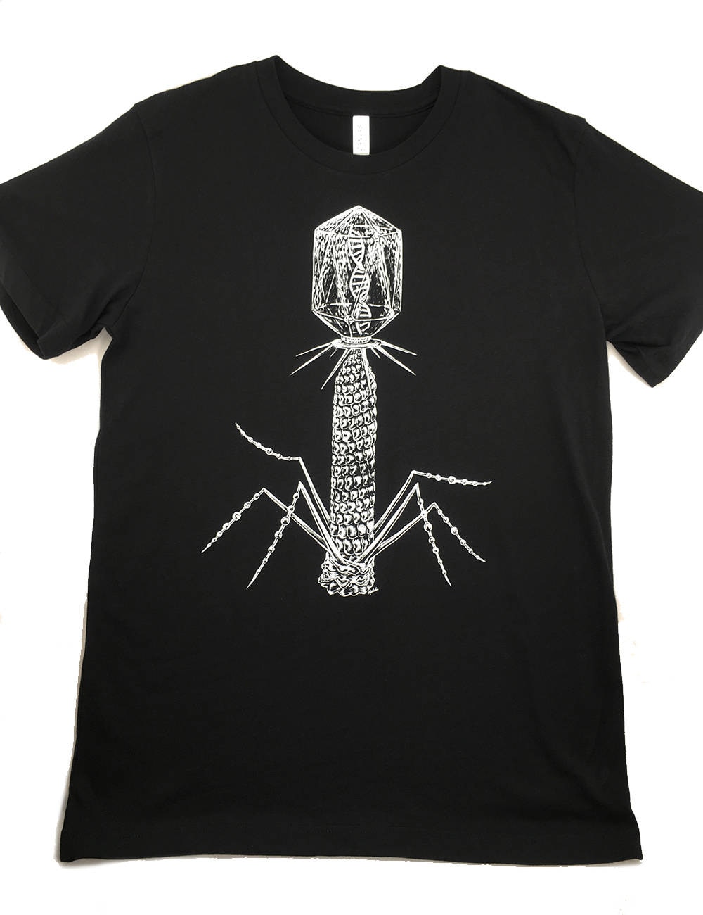 Bakteriophagen Virus T-Shirt - Original Siebdruck Biologie Design Unisex Mens Womens Bakteriophagen Virus T-Shirt - Original Siebdruck Biologie Design Unisex Mens Womens von SomniaCityShop