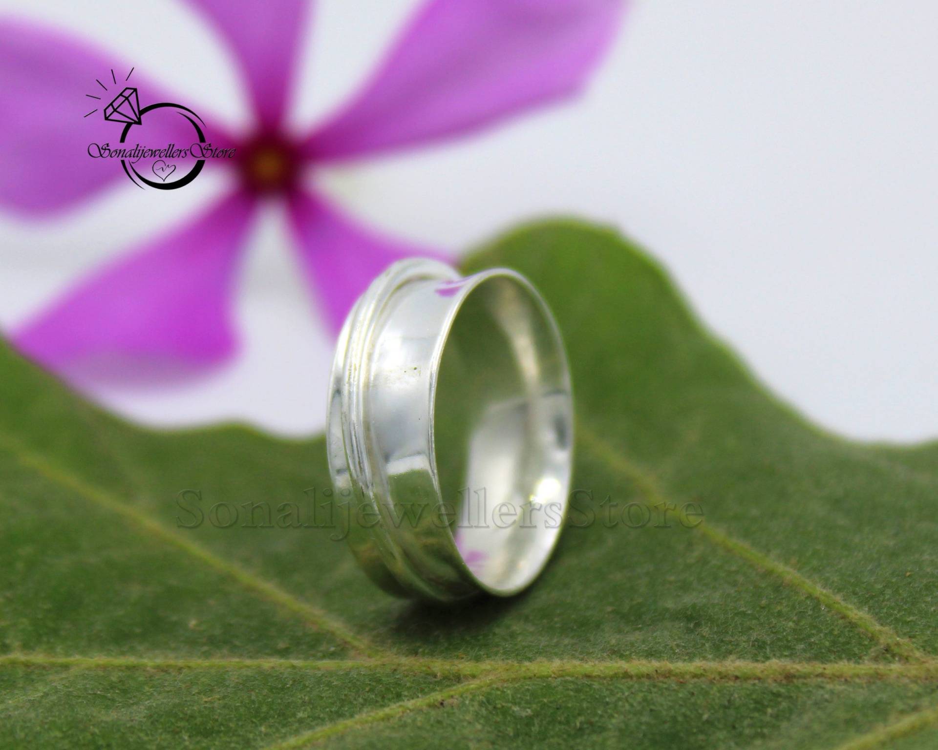 Antiker Ring, Spinner 925 Sterling Silber, Statement Bandring Für Mädchen, Handgemachter Ehering, Sorgenring, Geschenk Ihn von SonalijewellersStore